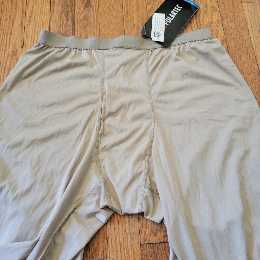 NWT Polartec L‎ Long Base Layer Bottoms Tan Gen III L1 Power Dry Long Underwear